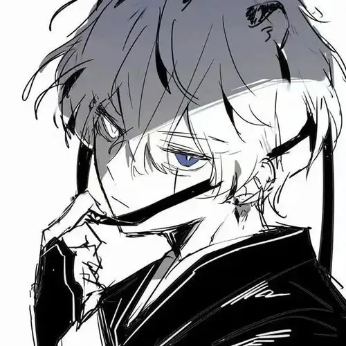 黑色动漫男生头像酷boy