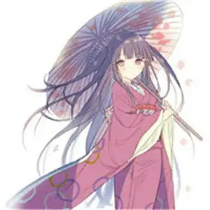二次元动漫女生头像和服少女,日系美女少女