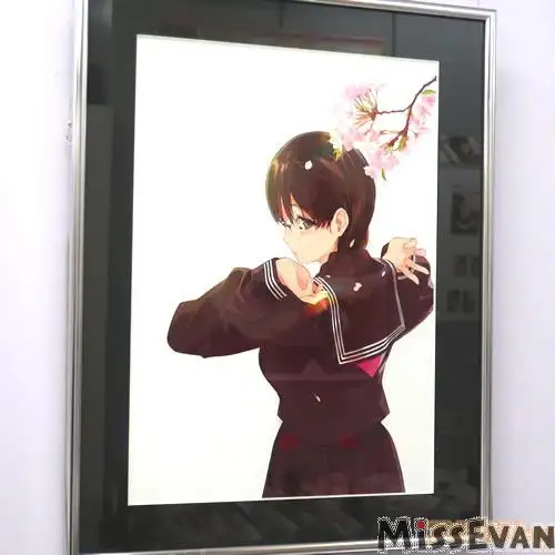 黑发巨乳眼镜娘美少女笹森插画展2开办