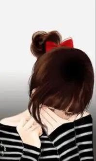 韩系手绘插画女孩头像