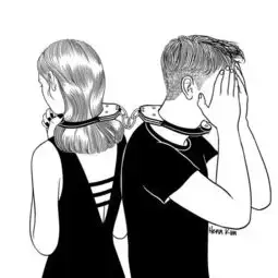一组扎心黑色治愈系漫画,看哭了