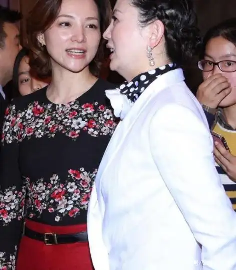 董卿的气质真太出众了,穿黑色印花上衣也穿出高级感,也有女神范