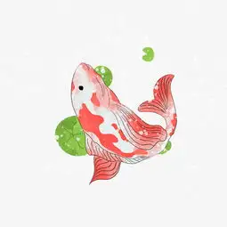 锦鲤红色系列手绘插画吉祥锦鲤png图片素材其他格式下载动漫人物大全