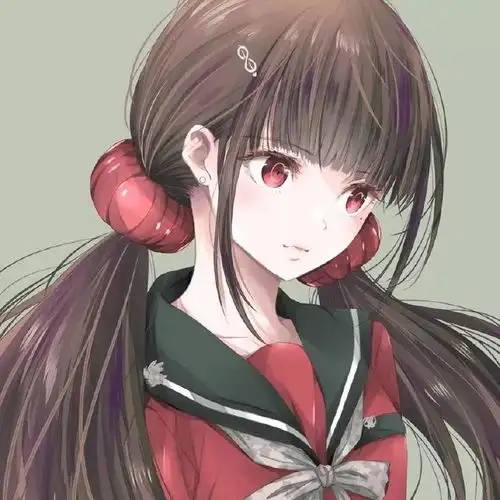 治愈系手绘动漫女生头像人间烟火,山河远阔