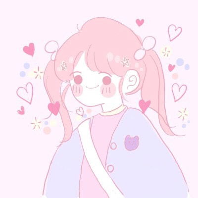 粉色系女生头像动漫萌二次元少女心头像系列