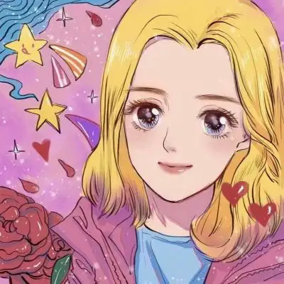 复古动漫女头像粉色复古风图片女生头像
