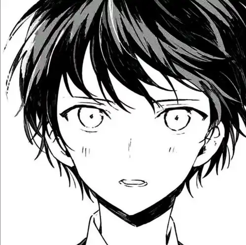 动漫男头少年的双眸下是汹涌爱意