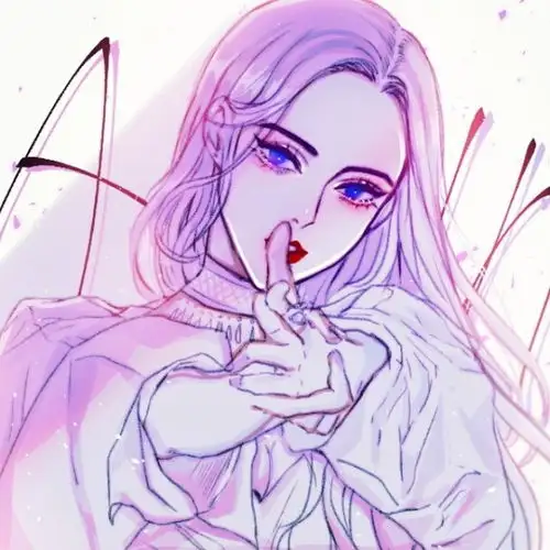 7月火了一组动漫女生头像黑发红眼少女,皮肤雪白很有魅力