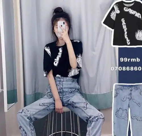 hm真的是衣品开挂了,可酷可甜美,十足的猫系小仙女衬衣