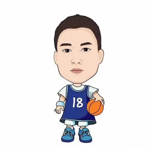 微信头像nba球星卡通手绘版,为你的爱豆点赞,喜欢的拿走