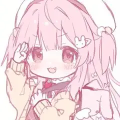 粉色系动漫女生头像