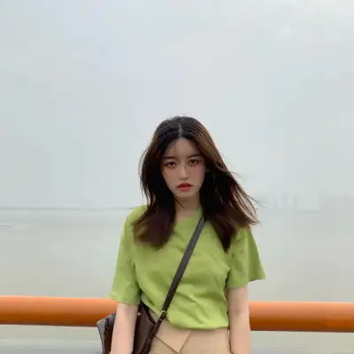 女生头像绿色系清新qq头像女生绿色社会真人