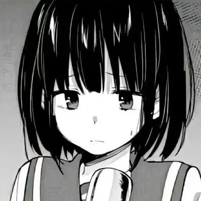 黑色动漫女生头像9.25