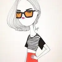女生动漫头像简约短发微信头像图片大全