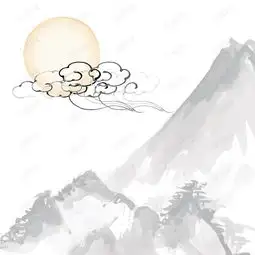 古风白色水墨山水淡雅泼墨电商主图背景图片免费下载主图直通车psd千库网图片编号5333473