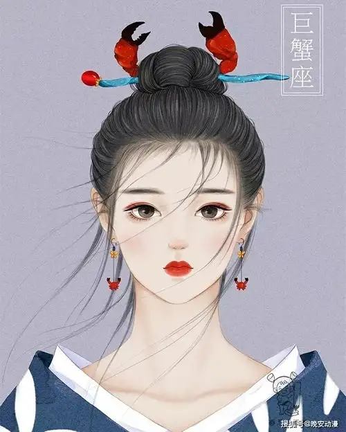 当十二星座变成古风小姐姐,天蝎座英气十足,狮子座侧颜杀