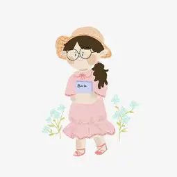 四季穿搭粉色筒裙卡通女孩插画图片素材其他格式下载动漫人物大全