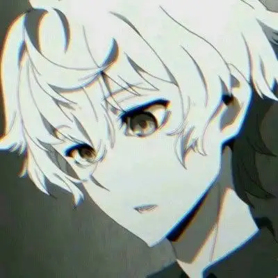 抖音动漫男黑白丧头像