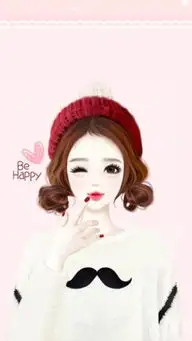 韩系手绘女生头像