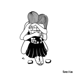 一组扎心的黑色治愈系漫画,看哭了