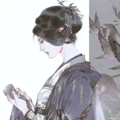 超仙气女生动漫头像拿扇子红衣古装高清仙气美女图片