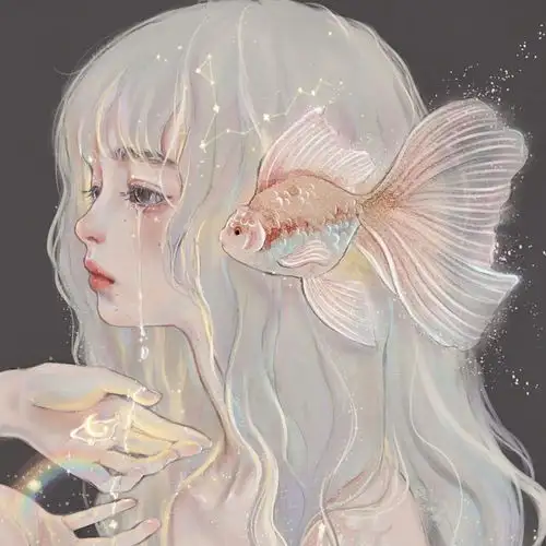 ins手绘女头