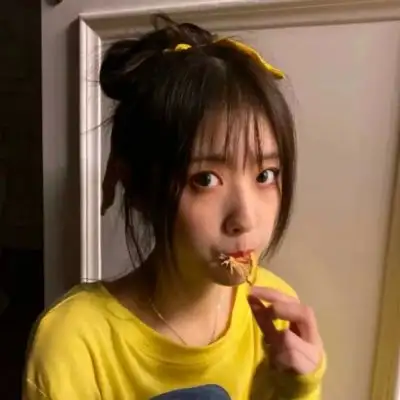 ins黄色系女头,女生部位头像干净ins风2