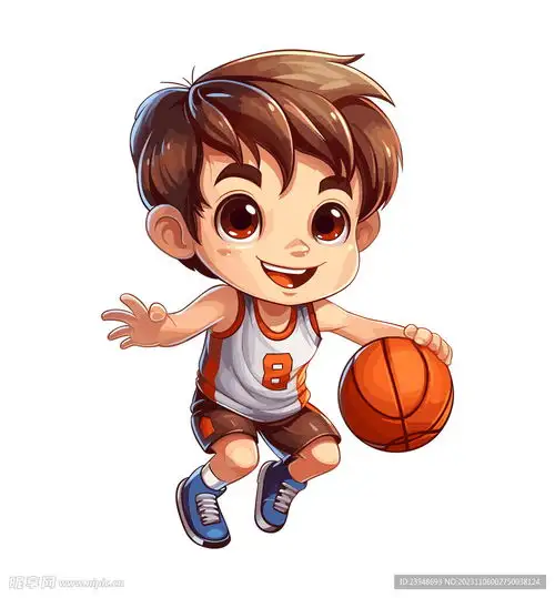 篮球插画设计图卡通设计