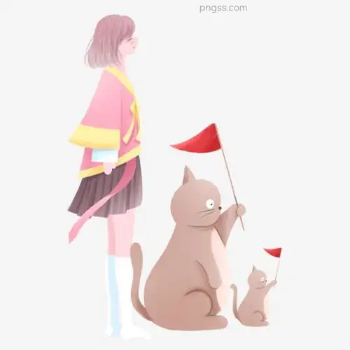 手绘可爱女孩和猫png素材图片大小1024x1024px图片尺寸254.07kb来自png搜索网pngss.com免费免扣png素材下载浪漫猫咪免扣素材女孩人物人元素透明素材装饰图案