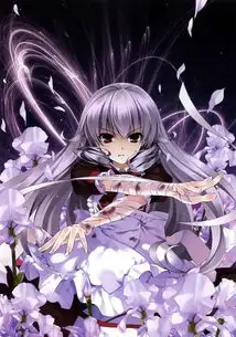 有没有动漫美少女的图片,要紫色系的
