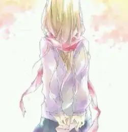 唯美女生动漫头像背影