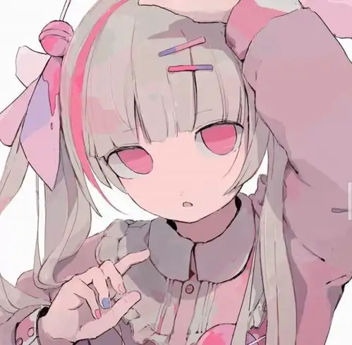 ins软萌粉色系动漫女头