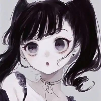 二次元黑暗系女生头像,高清好看的黑暗系二次元动漫女生头像图片