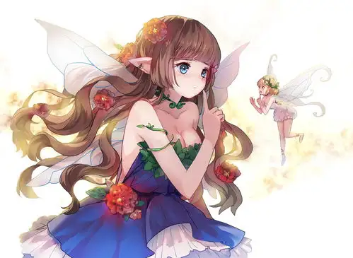 动漫美图丨带翅膀会飞的少女,虚幻又美丽翅系少女特辑