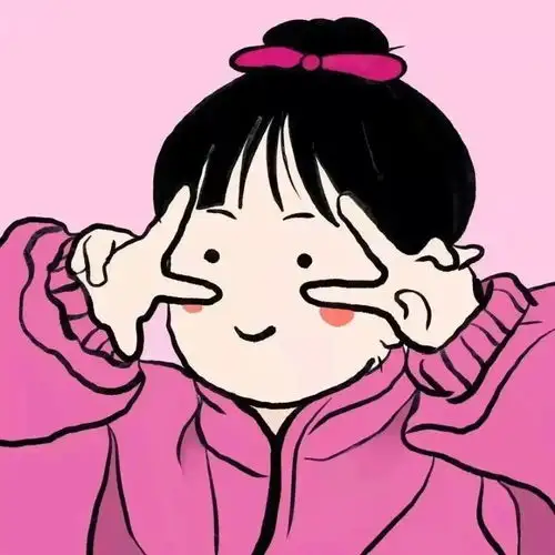 情侣头像粉色系一男一女可爱动漫cp情头一对