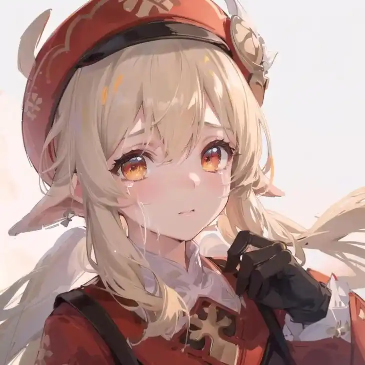 可莉#二次元原创#动漫少女#美图分享可莉哭泣的表情-抖音