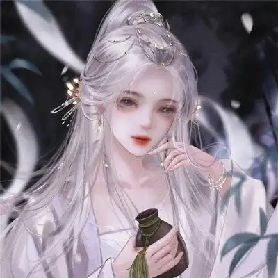 古风喝酒手绘神仙女生动漫头像图片,好看的头像图片古风