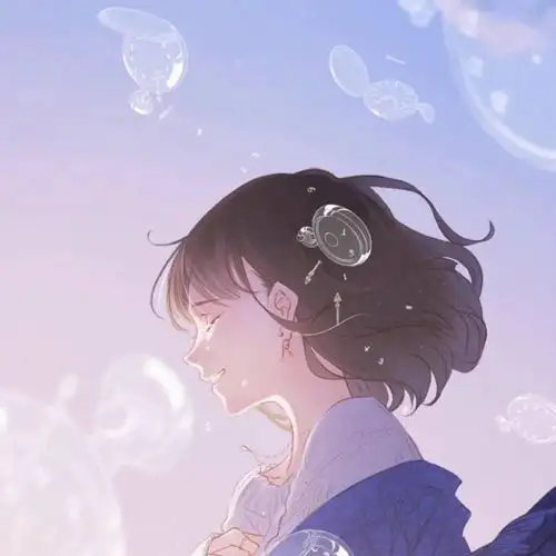绝美蓝色系动漫头像值得保存
