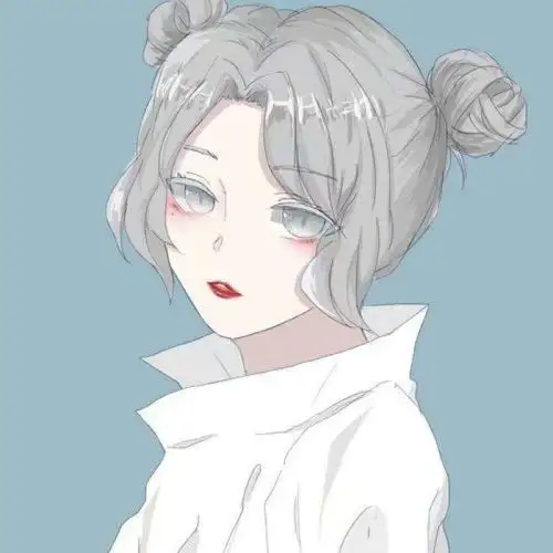 精致手绘风女漫头时间会倒流吗我会抓紧你