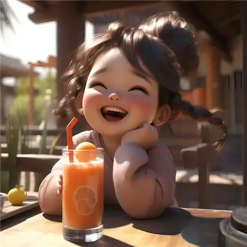 温柔笑脸治愈动漫小女孩头像图片,充满着善良和纯真
