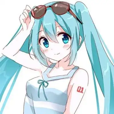 头像舍精美初音未来蓝色系头像壁纸开心搞笑文案短句