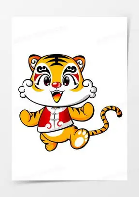 可爱小老虎图片卡通呆萌头像合集熊猫办公