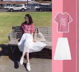 初恋色穿搭,击中少女心成为村里最美闺蜜团姐妹花