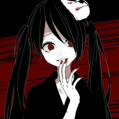黑白动漫女头二次元病女