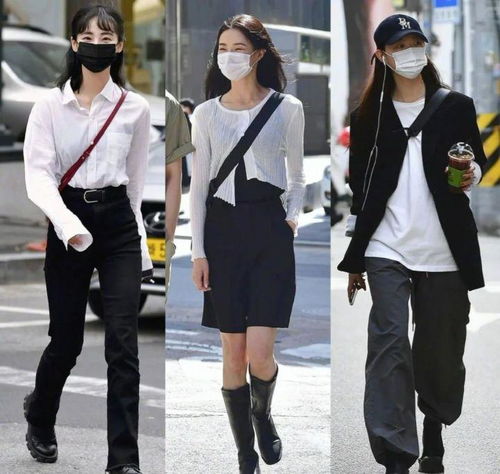 论黑色系搭配,就服韩国时髦精,出街装高级个性不失街头感