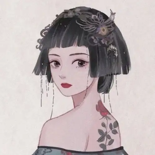 古风系女生头像背景图,好仙哦